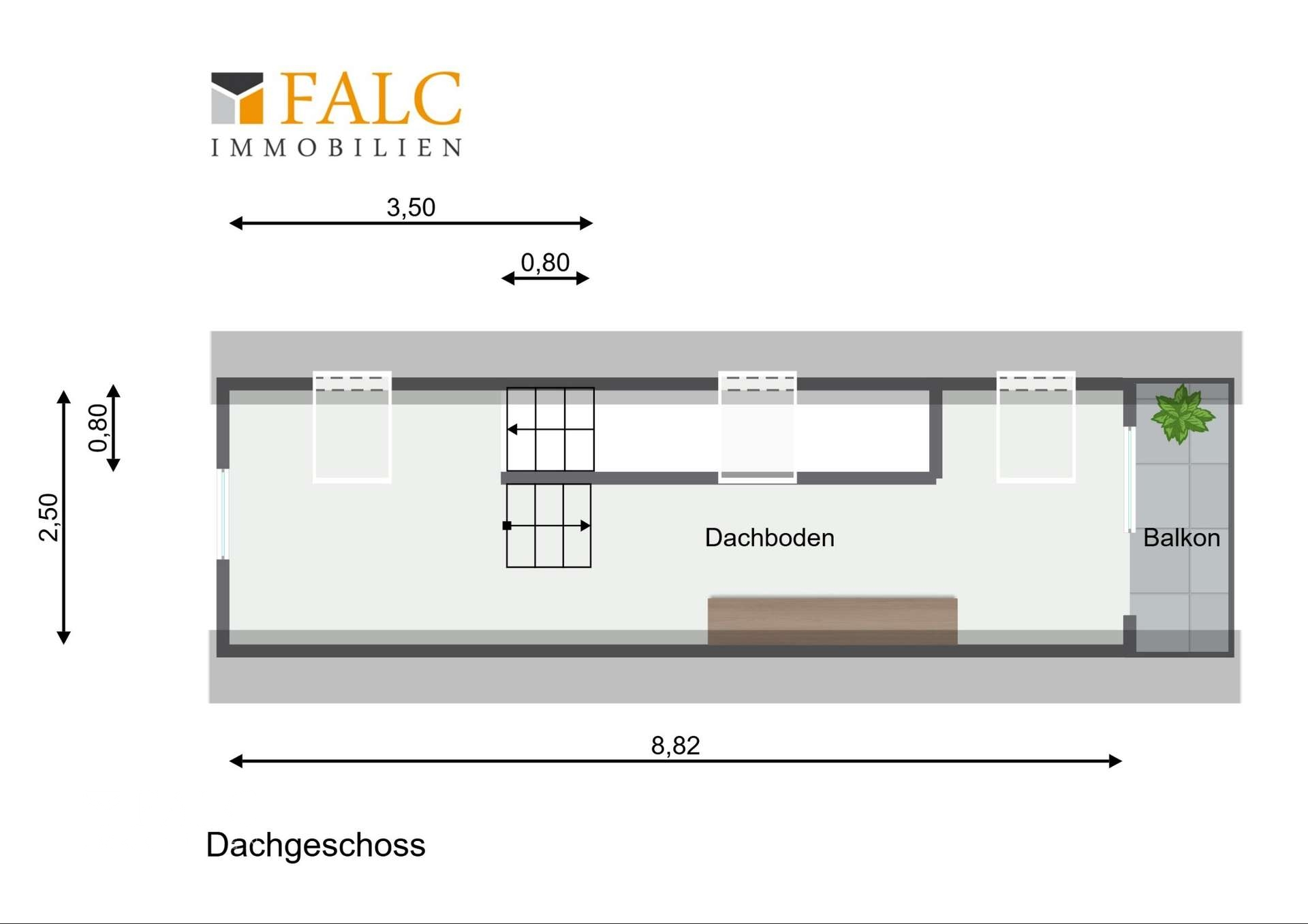 Grundriss Nebengebäude DG